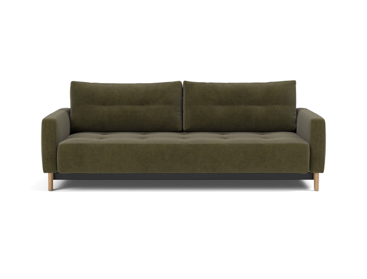 Canapea extensibila Pyxis D.E.L. 155x200cm, tesatura la alegere #material_316-cordufine-pine-green