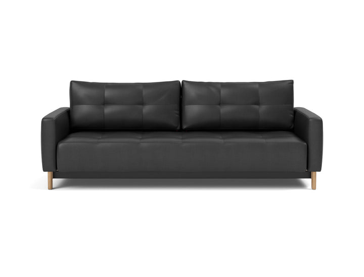 Canapea extensibila Pyxis D.E.L. 155x200cm, tesatura la alegere #material_550-faunal-black