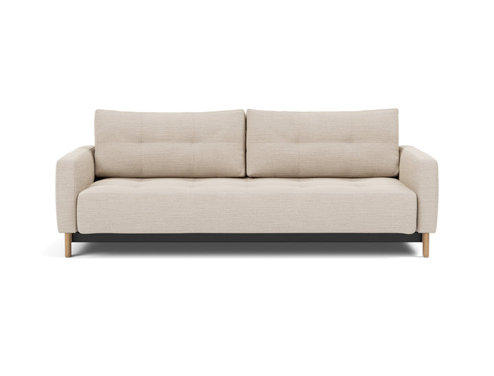 Canapea extensibila Pyxis D.E.L. 155x200cm, tesatura la alegere #material_612-blida-sand-grey