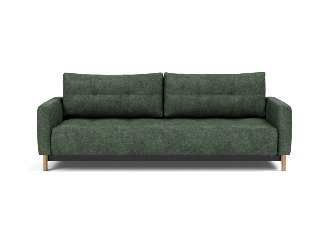 Canapea extensibila Pyxis D.E.L. 155x200cm, tesatura la alegere #material_281-avella-pine-green