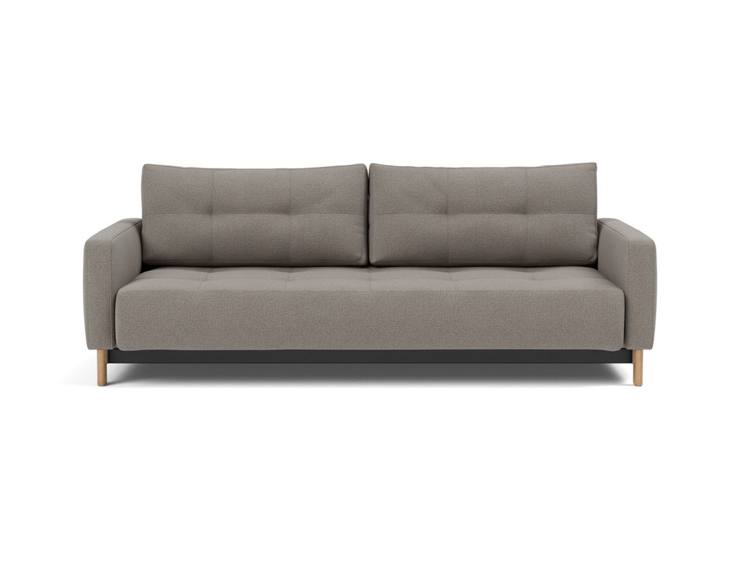 Canapea extensibila Pyxis D.E.L. 155x200cm, tesatura la alegere #material_521-mixed-dance-grey