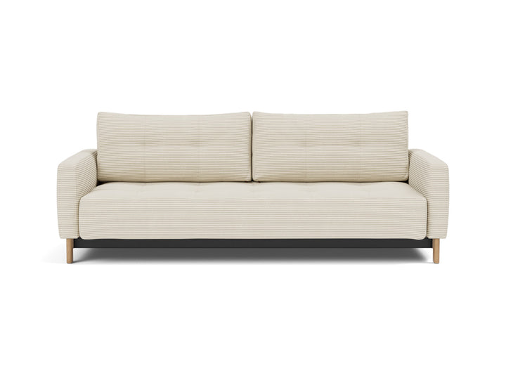 Canapea extensibila Pyxis D.E.L. 155x200cm, tesatura la alegere #material_594-corduroy-ivory