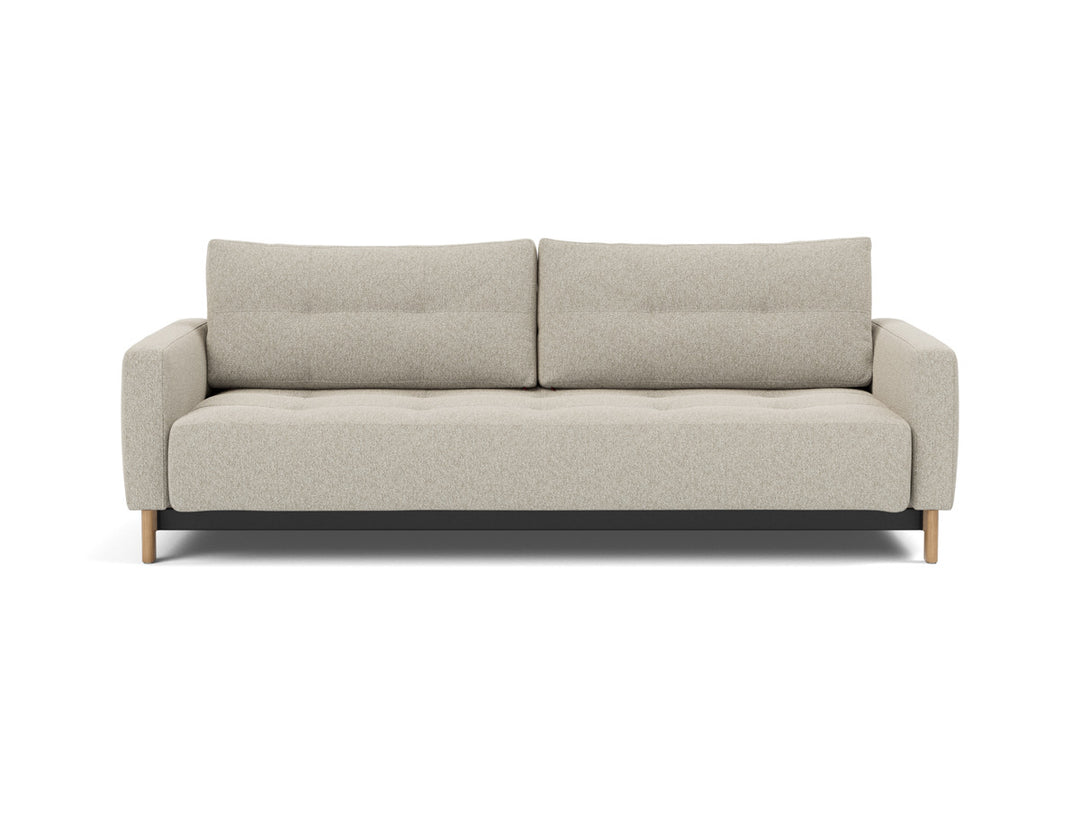 Canapea extensibila Pyxis D.E.L. 155x200cm, tesatura la alegere #material_539-boucl-beige