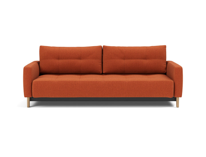 Canapea extensibila Pyxis D.E.L. 155x200cm, tesatura la alegere #material_412-esina-rust-orange