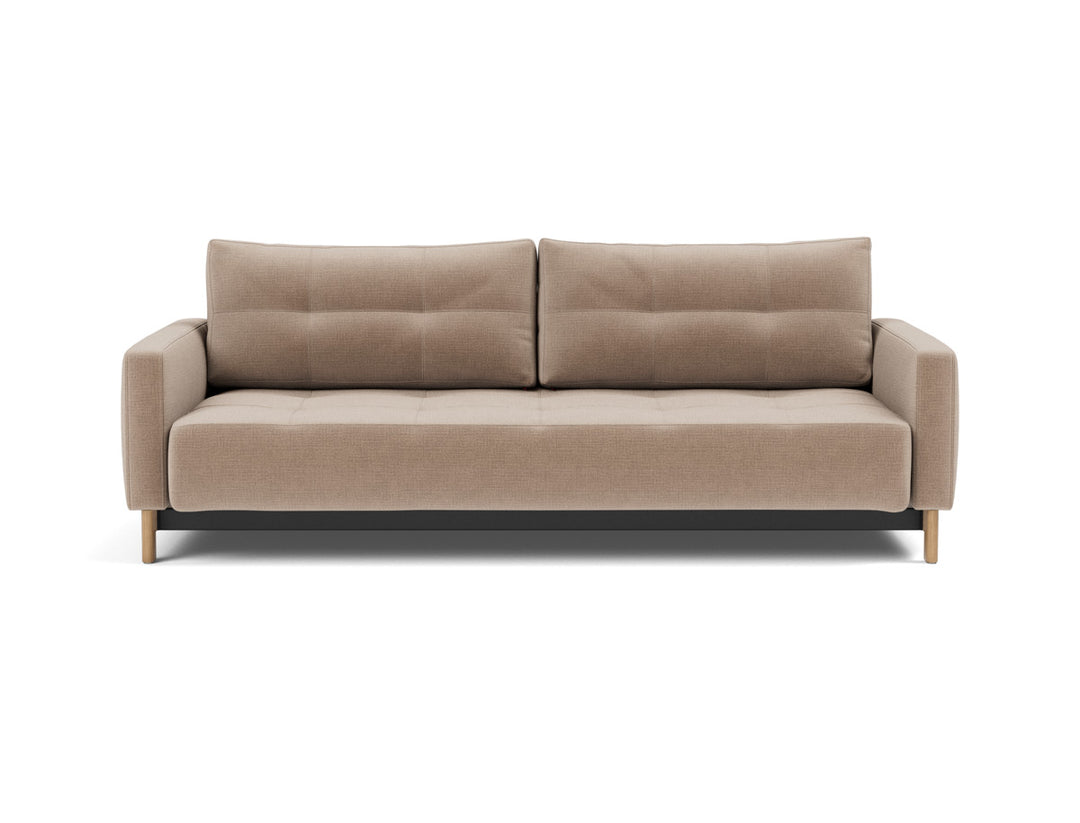 Canapea extensibila Pyxis D.E.L. 155x200cm, tesatura la alegere #material_417-esina-mocha