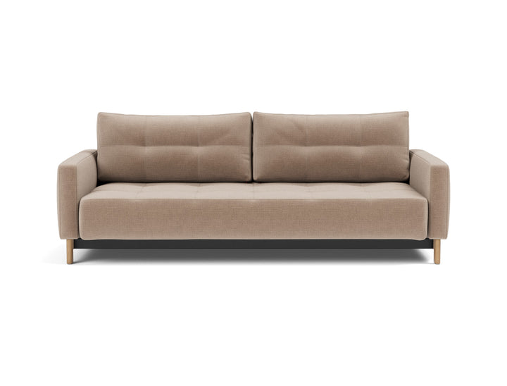 Canapea extensibila Pyxis D.E.L. 155x200cm, tesatura la alegere #material_417-esina-mocha