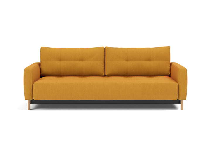 Canapea extensibila Pyxis D.E.L. 155x200cm, tesatura la alegere #material_507-elegance-burned-curry