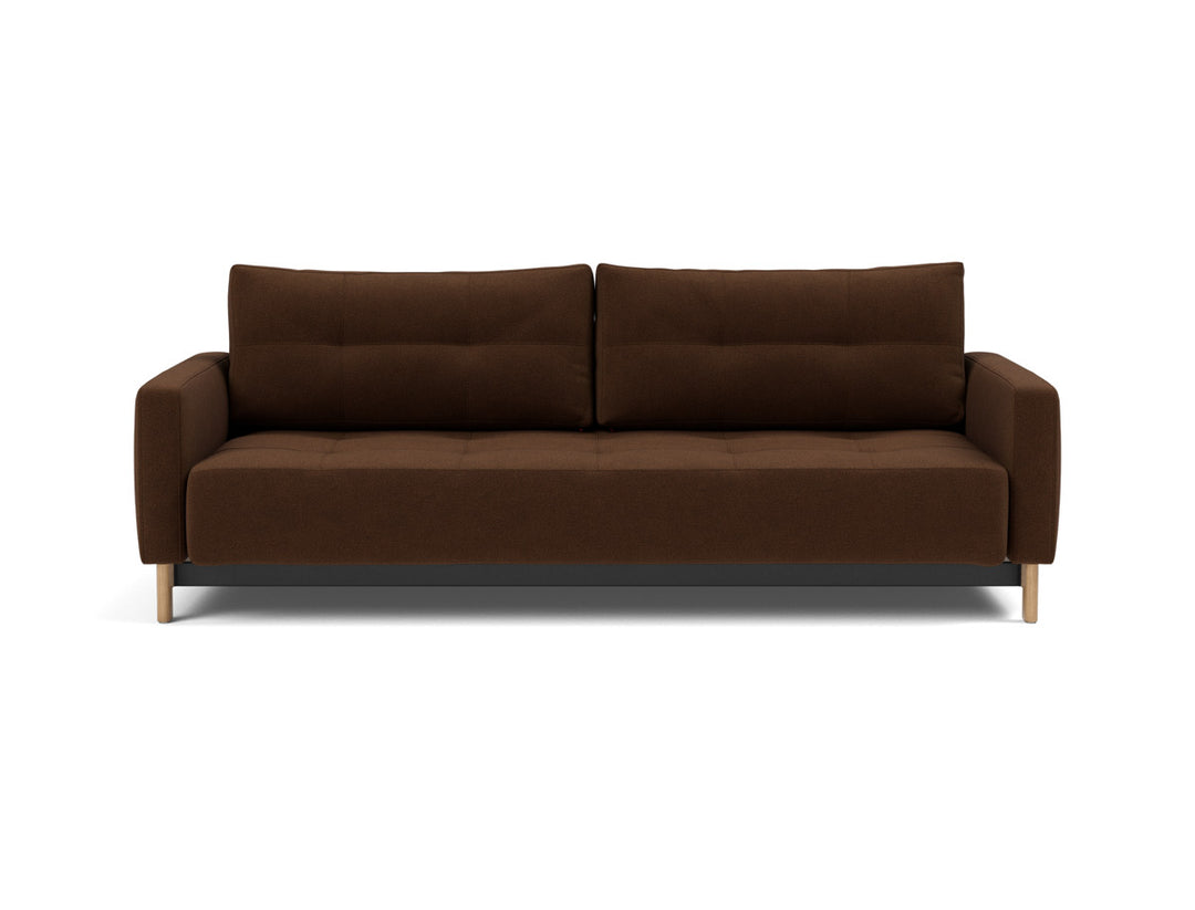 Canapea extensibila Pyxis D.E.L. 155x200cm, tesatura la alegere #material_359-taura-cappuccino