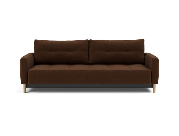 Canapea extensibila Pyxis D.E.L. 155x200cm, tesatura la alegere #material_359-taura-cappuccino