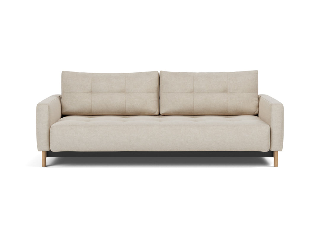 Canapea extensibila Pyxis D.E.L. 155x200cm, tesatura la alegere #material_586-phobos-latte