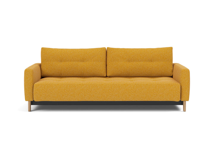 Canapea extensibila Pyxis D.E.L. 155x200cm, tesatura la alegere #material_536-boucl-ochre