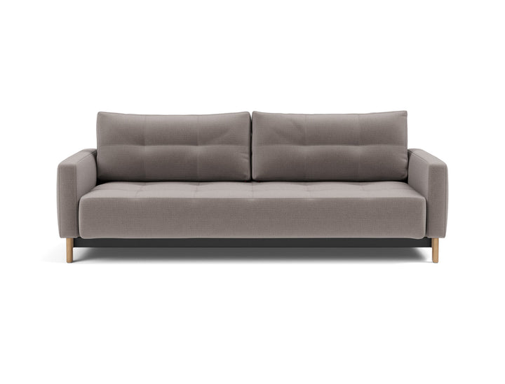 Canapea extensibila Pyxis D.E.L. 155x200cm, tesatura la alegere #material_418-esina-truffle