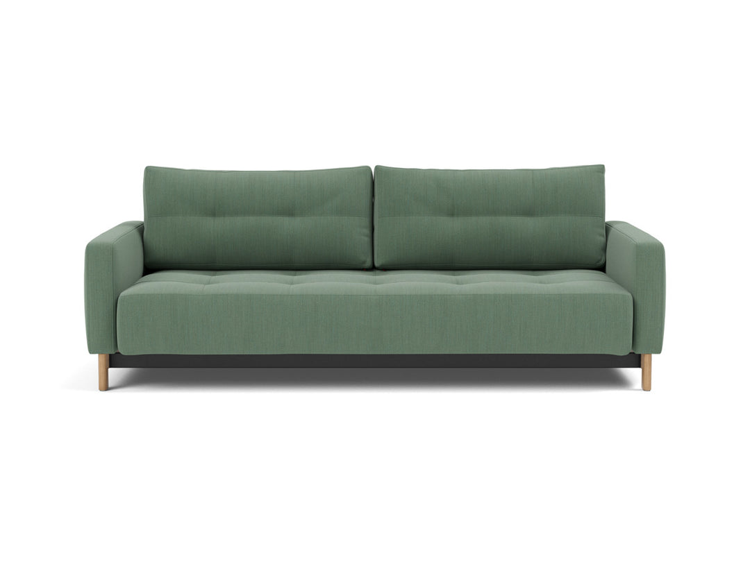 Canapea extensibila Pyxis D.E.L. 155x200cm, tesatura la alegere #material_518-elegance-green