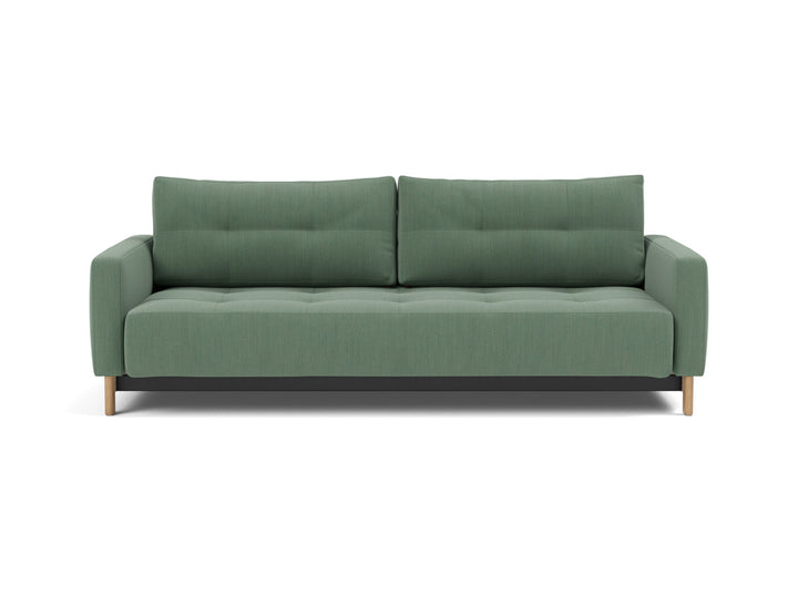 Canapea extensibila Pyxis D.E.L. 155x200cm, tesatura la alegere #material_518-elegance-green