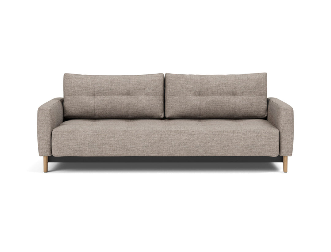 Canapea extensibila Pyxis D.E.L. 155x200cm, tesatura la alegere #material_472-yuveno-warm-grey