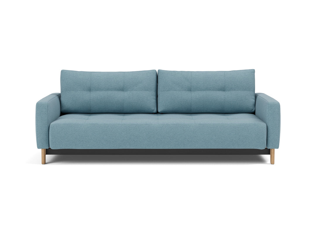 Canapea extensibila Pyxis D.E.L. 155x200cm, tesatura la alegere #material_525-mixed-dance-light-blue