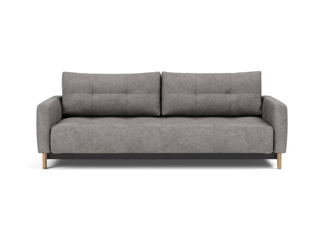 Canapea extensibila Pyxis D.E.L. 155x200cm, tesatura la alegere #material_282-avella-warm-grey