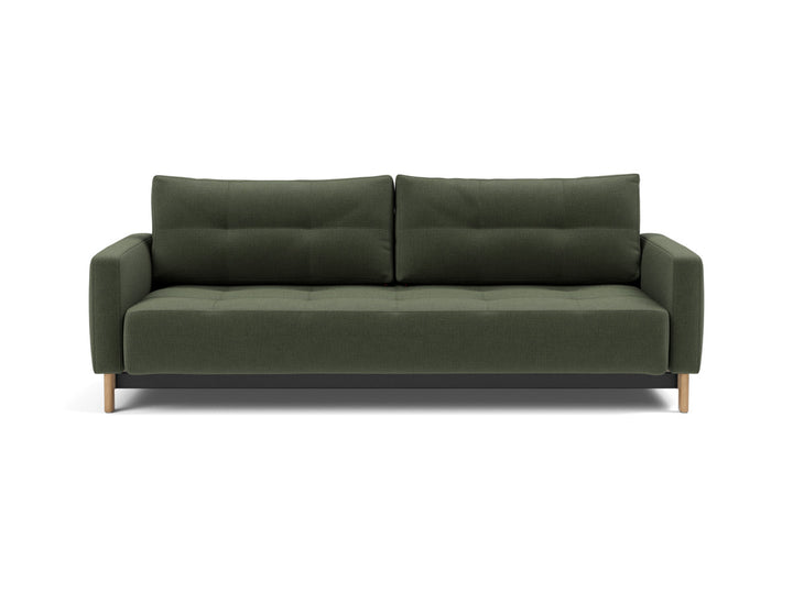 Canapea extensibila Pyxis D.E.L. 155x200cm, tesatura la alegere #material_413-esina-olive-green