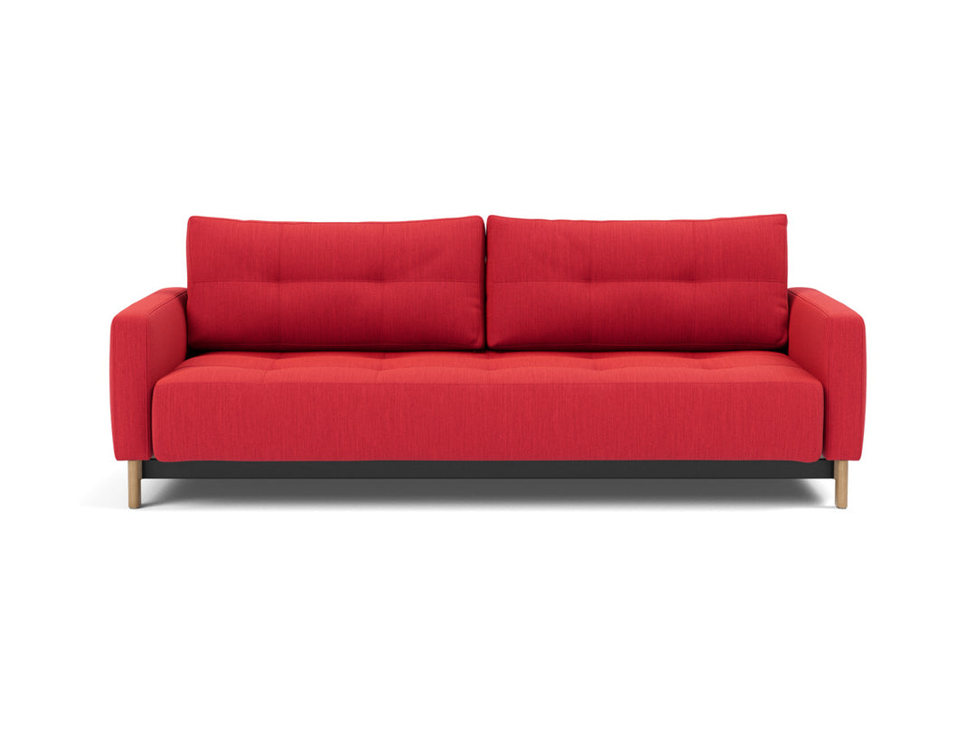 Canapea extensibila Pyxis D.E.L. 155x200cm, tesatura la alegere #material_511-elegance-red