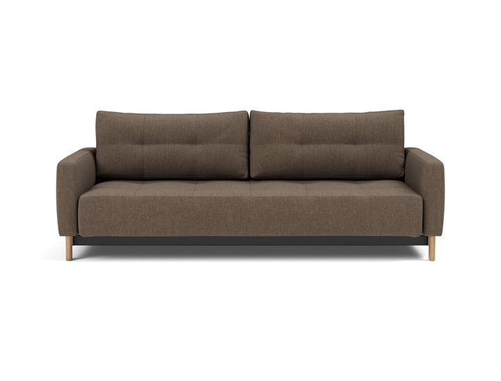 Canapea extensibila Pyxis D.E.L. 155x200cm, tesatura la alegere #material_411-esina-cedar-brown