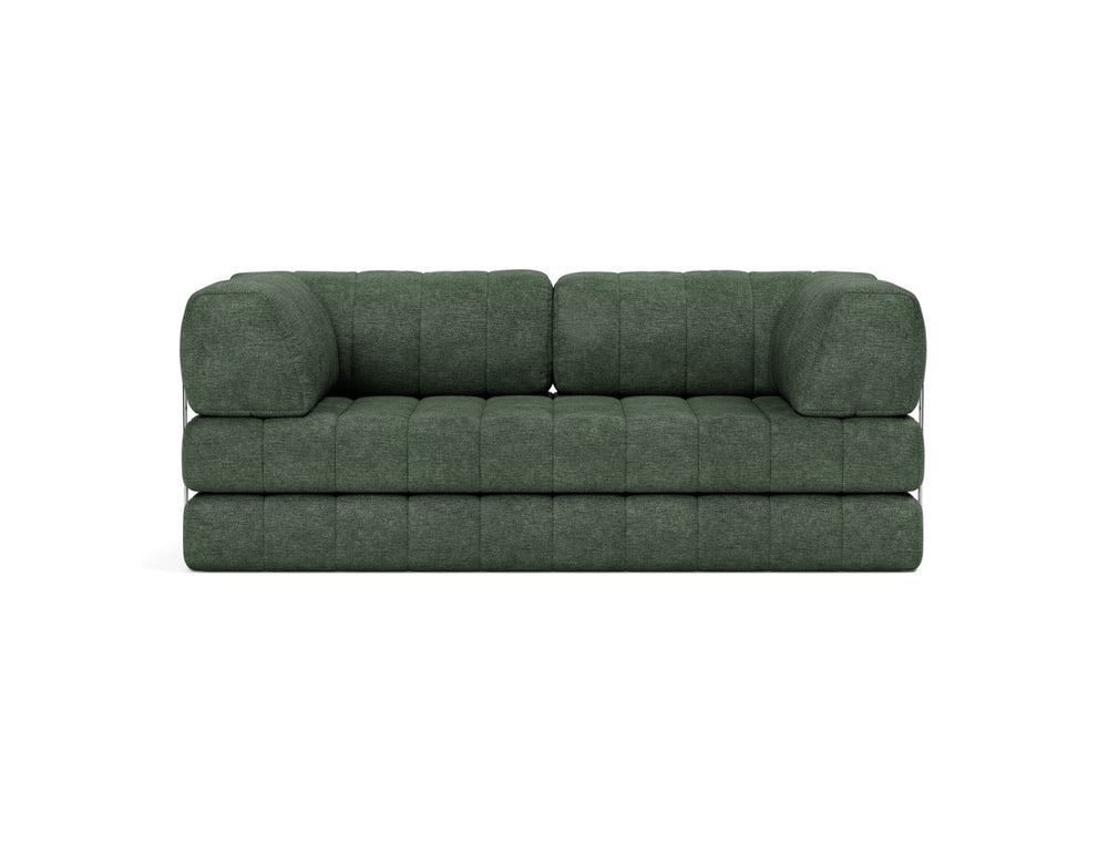 Canapea extensibila CozyPad cu brate 208x208cm, tesatura la alegere #material_281-avella-pine-green