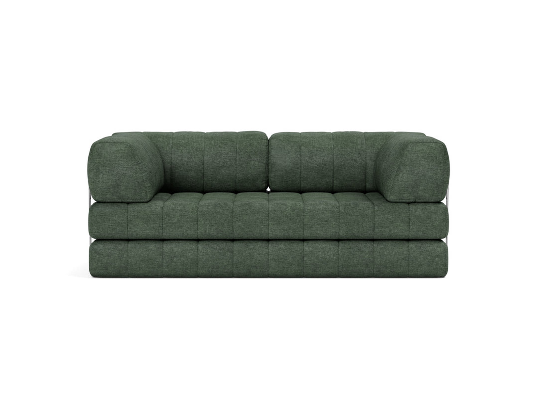 Canapea extensibila CozyPad cu brate 208x208cm, tesatura la alegere #material_281-avella-pine-green