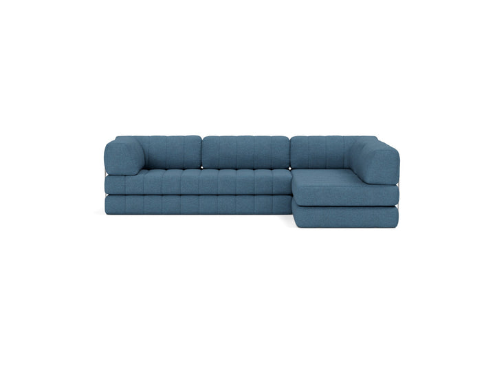 Canapea extensibila cu sezlong CozyPad L-Shape 312x208cm, tesatura la alegere #material_302-weda-blue