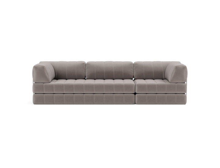 Canapea extensibila CozyPad Grand cu brate 312cm, tesatura la alegere #material_418-esina-truffle