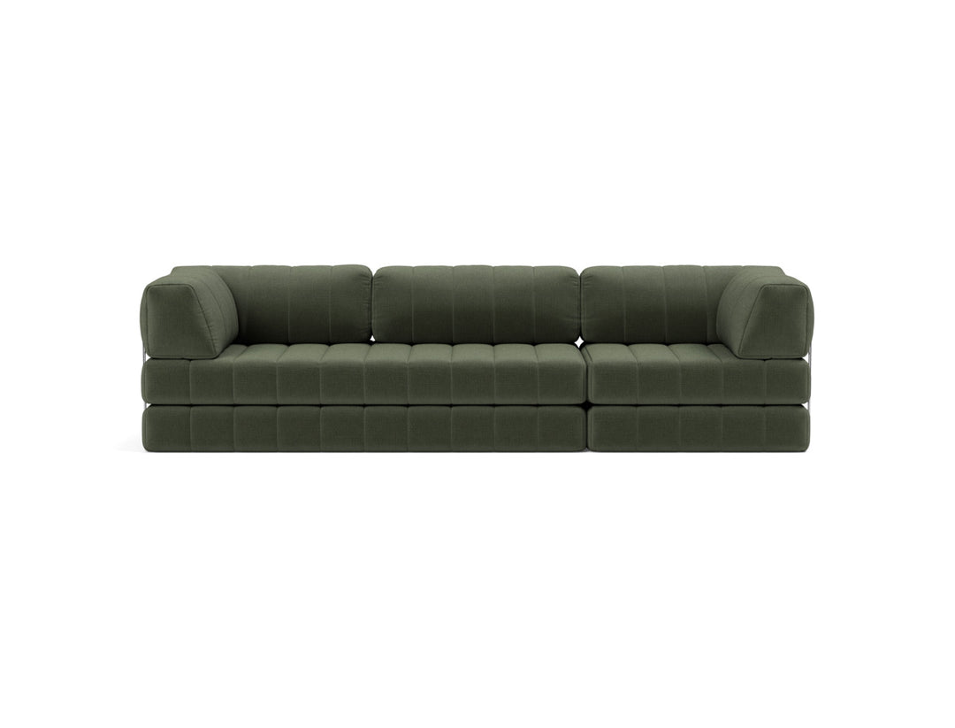 Canapea extensibila CozyPad Grand cu brate 312cm, tesatura la alegere #material_413-esina-olive-green