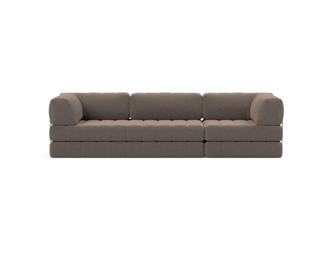 Canapea extensibila CozyPad Grand cu brate 312cm, tesatura la alegere #material_530-boucl-taupe
