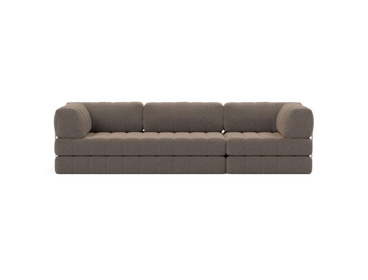 Canapea extensibila CozyPad Grand cu brate 312cm, tesatura la alegere #material_530-boucl-taupe