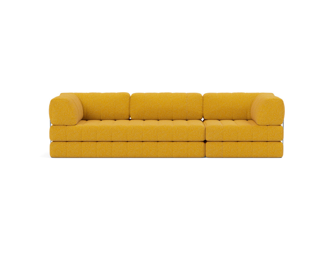 Canapea extensibila CozyPad Grand cu brate 312cm, tesatura la alegere #material_536-boucl-ochre