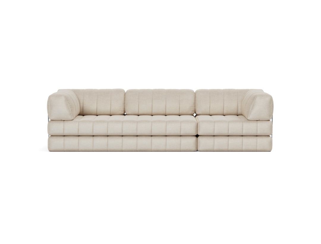 Canapea extensibila CozyPad Grand cu brate 312cm, tesatura la alegere #material_586-phobos-latte