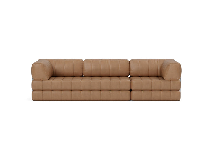 Canapea extensibila CozyPad Grand cu brate 312cm, tesatura la alegere #material_551-faunal-brown