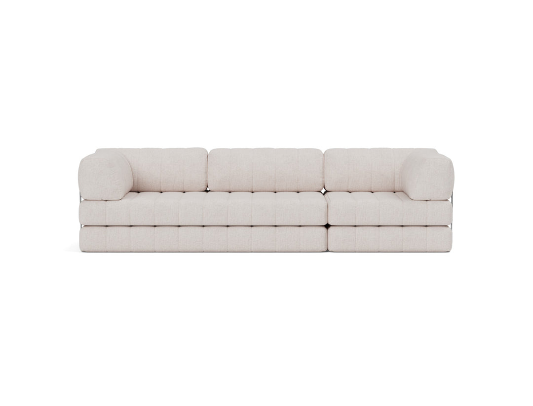 Canapea extensibila CozyPad Grand cu brate 312cm, tesatura la alegere #material_300-weda-sand