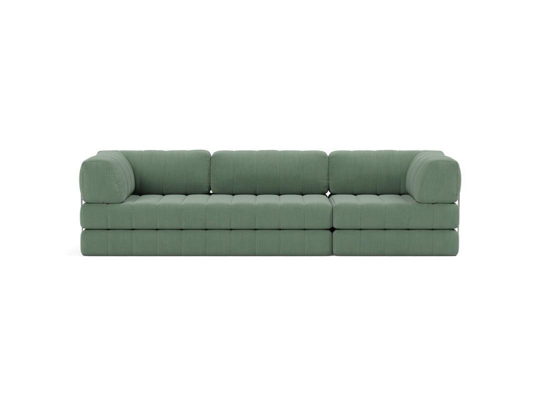 Canapea extensibila CozyPad Grand cu brate 312cm, tesatura la alegere #material_518-elegance-green