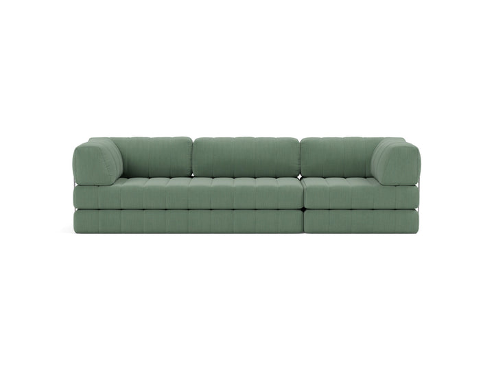 Canapea extensibila CozyPad Grand cu brate 312cm, tesatura la alegere #material_518-elegance-green