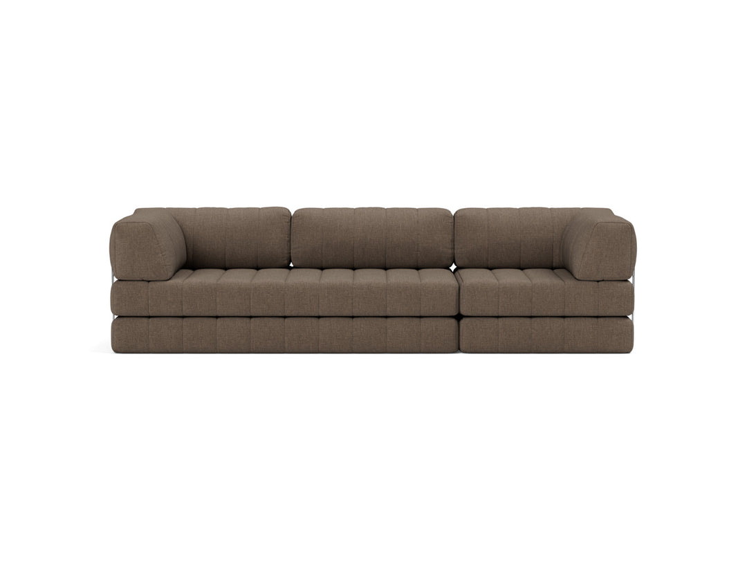 Canapea extensibila CozyPad Grand cu brate 312cm, tesatura la alegere #material_411-esina-cedar-brown