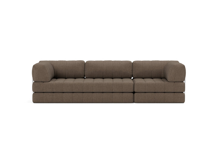 Canapea extensibila CozyPad Grand cu brate 312cm, tesatura la alegere #material_411-esina-cedar-brown