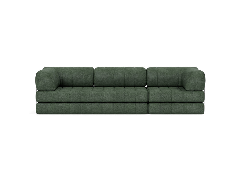 Canapea extensibila CozyPad Grand cu brate 312cm, tesatura la alegere #material_281-avella-pine-green