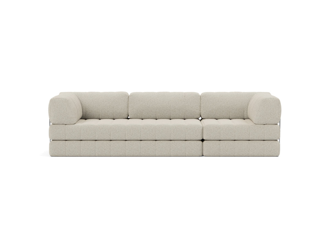 Canapea extensibila CozyPad Grand cu brate 312cm, tesatura la alegere #material_539-boucl-beige
