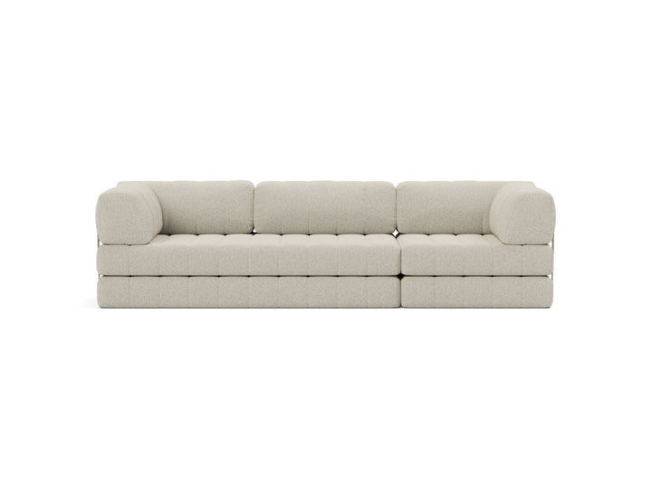 Canapea extensibila CozyPad Grand cu brate 312cm, tesatura la alegere #material_539-boucl-beige