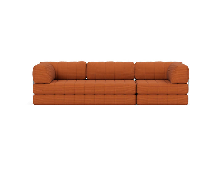 Canapea extensibila CozyPad Grand cu brate 312cm, tesatura la alegere #material_595-corduroy-burnt-orange
