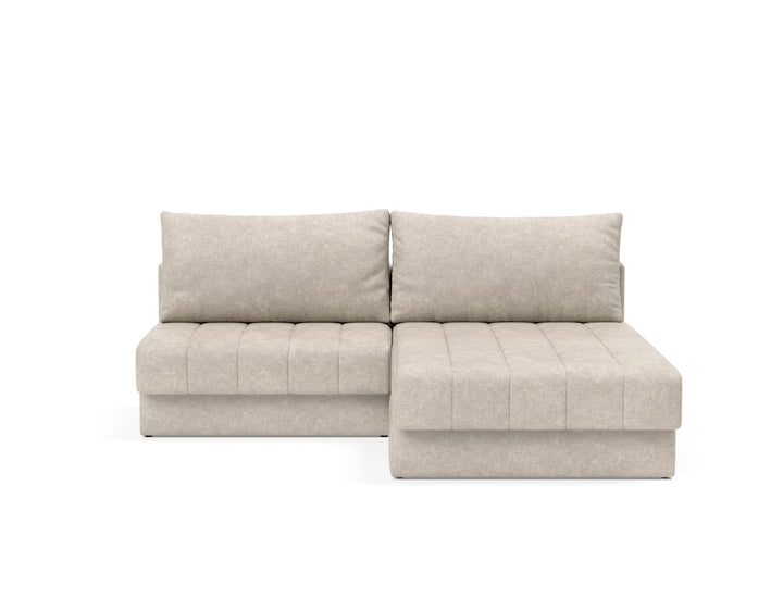 The Decorators: Canapea extensibila cu sezlong, Akello, Avella Sand, 187x200 cm