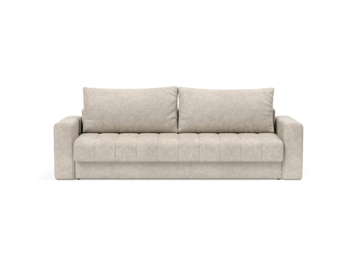The Decorators: Canapea extensibila cu brate, Akello, Avella Sand, 140x200 cm