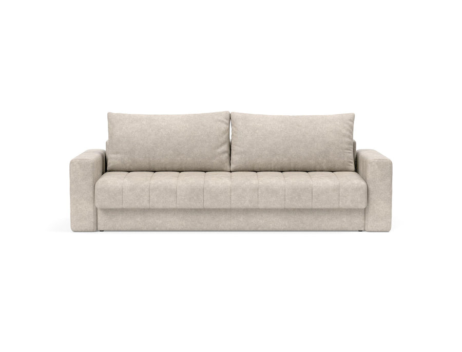 The Decorators: Canapea extensibila cu brate, Akello, Avella Sand, 140x200 cm