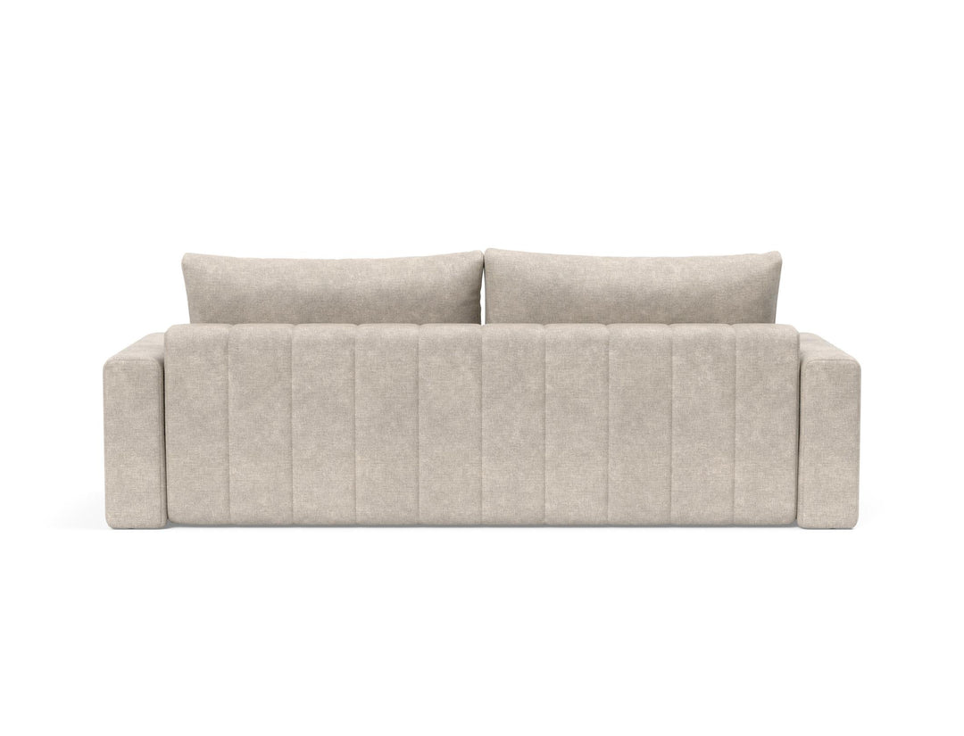 Canapea extensibila cu brate, Akello, Avella Sand, 140x200 cm
