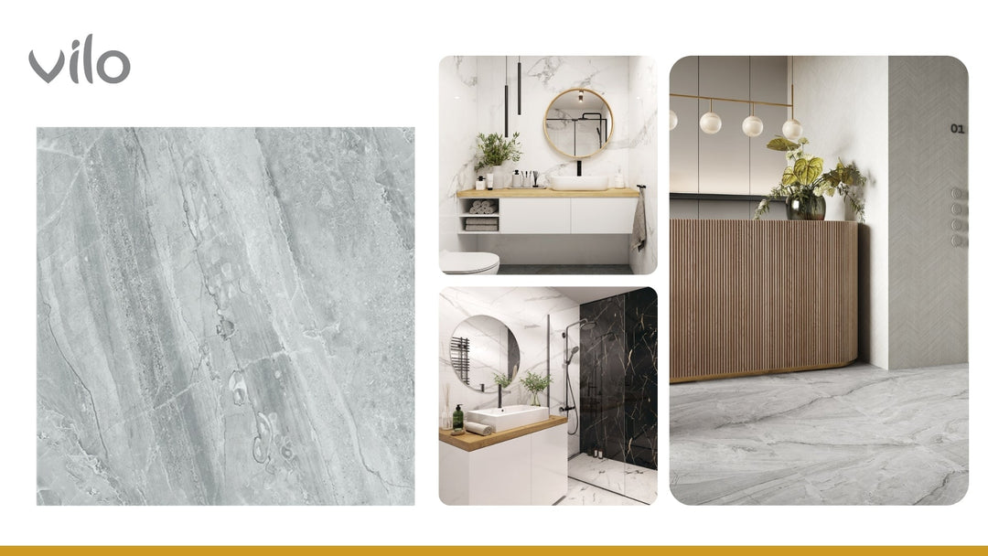 Pardoseala SPC Stone VOX 60x60 Ash Grey, 1 cutie 1.44 mp VOX Profile