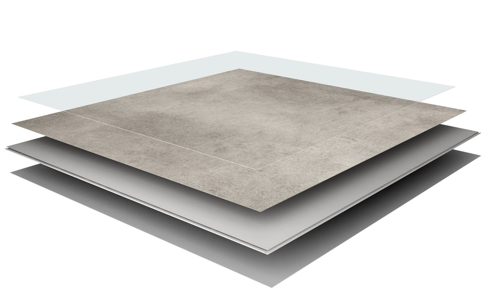 Pardoseala SPC Stone VOX 60x60 Concrete Beige, 1 cutie 1.44 mp VOX Profile