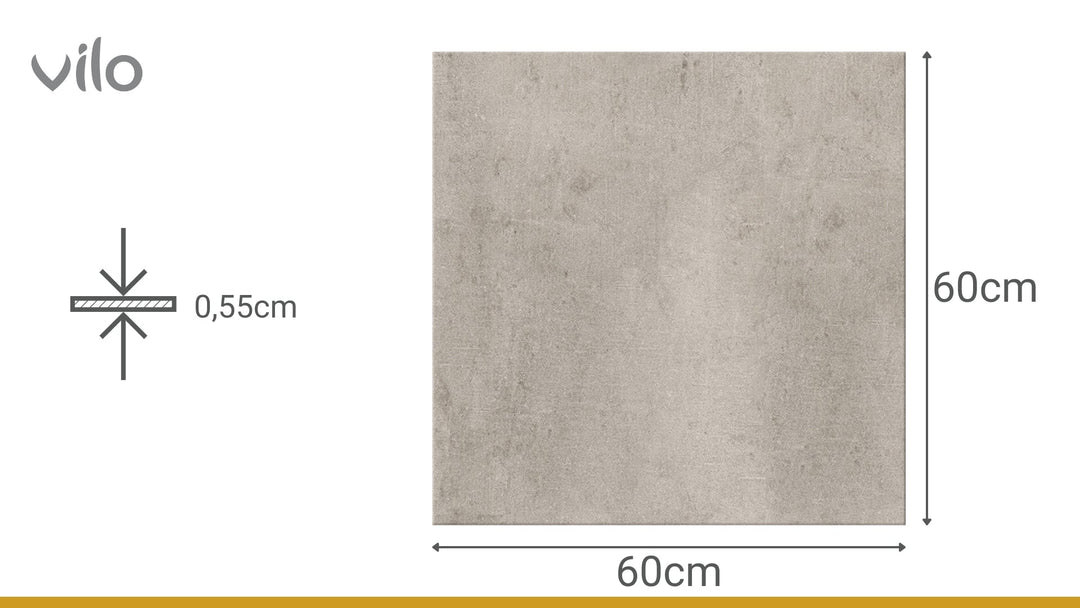 Pardoseala SPC Stone VOX 60x60 Concrete Beige, 1 cutie 1.44 mp VOX Profile